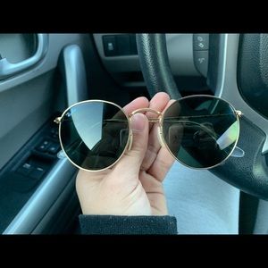 Large ray ban round sunglasses